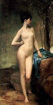 Julio José Lefebvre Painting - Chloe 1875 desnuda Jules Joseph Lefebvre